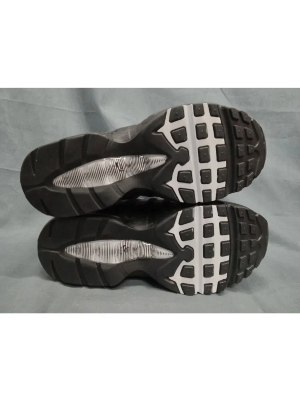 Nike Air Max 95 Big Bubble LTR (GS) Black White Wolf Grey Boys Size 5 NEW NO BOX